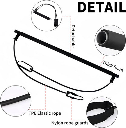 Pilates Bar Kit with Resistance Bands for Home Gym | Multifunctional Exercise Equipment for Women & Men, Suitable for Pilates and Yoga, Quick Assembly, Portable