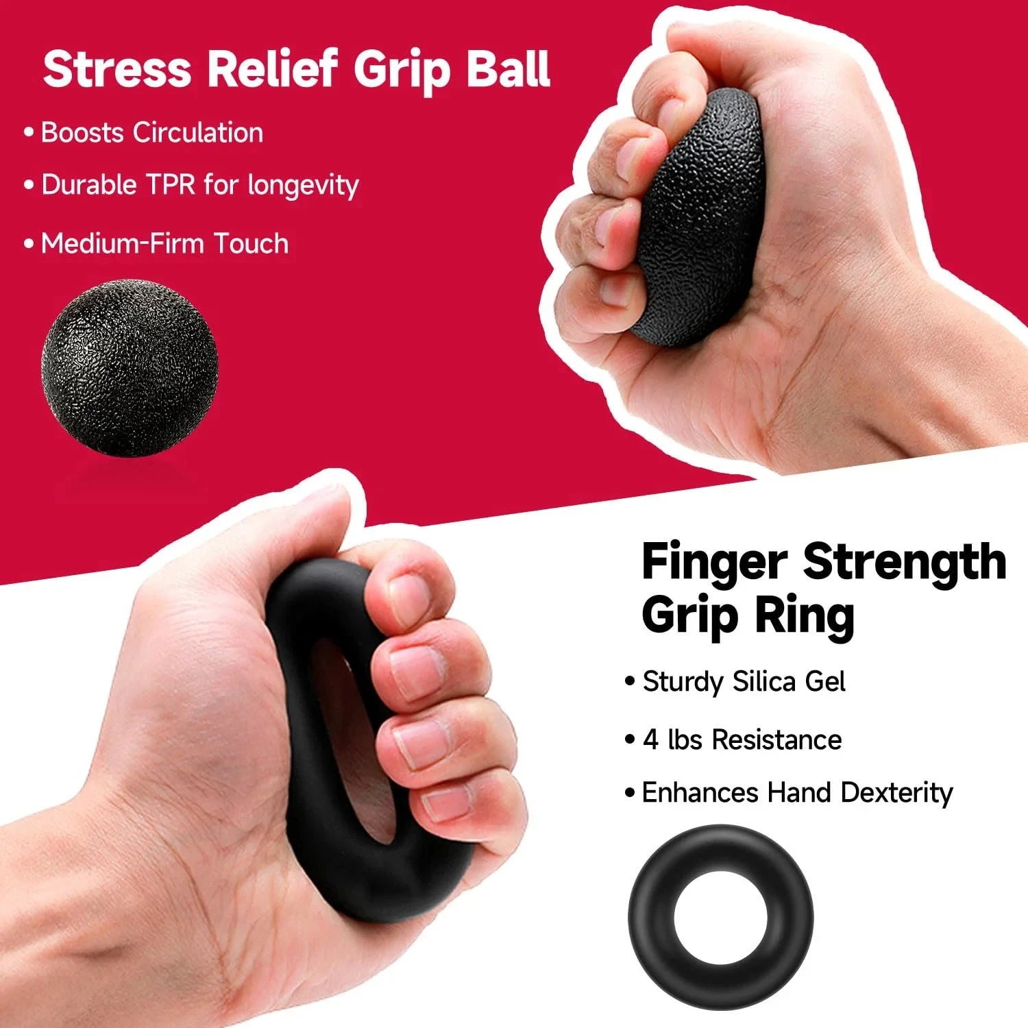 5-60Kg Adjustable Heavy Hand Gripper Fitness Hand Exerciser Grip Wrist Training Finger Gripper Hand Strengthener for Patient