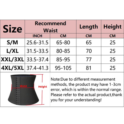 Women Abdomen Reducer Workout Sauna Suits Fitness Sweat Waist Trimmer Belt Waist Trainer Fat Burning Belly Slimming Corsets