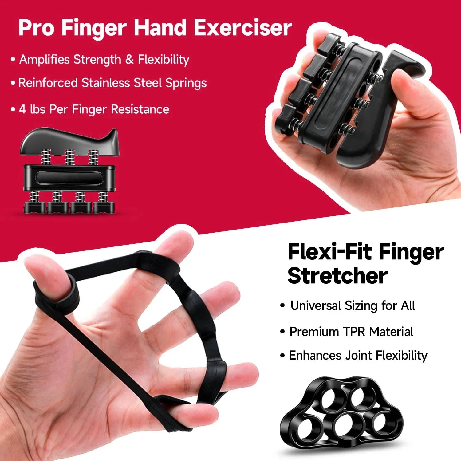 5-60Kg Adjustable Heavy Hand Gripper Fitness Hand Exerciser Grip Wrist Training Finger Gripper Hand Strengthener for Patient