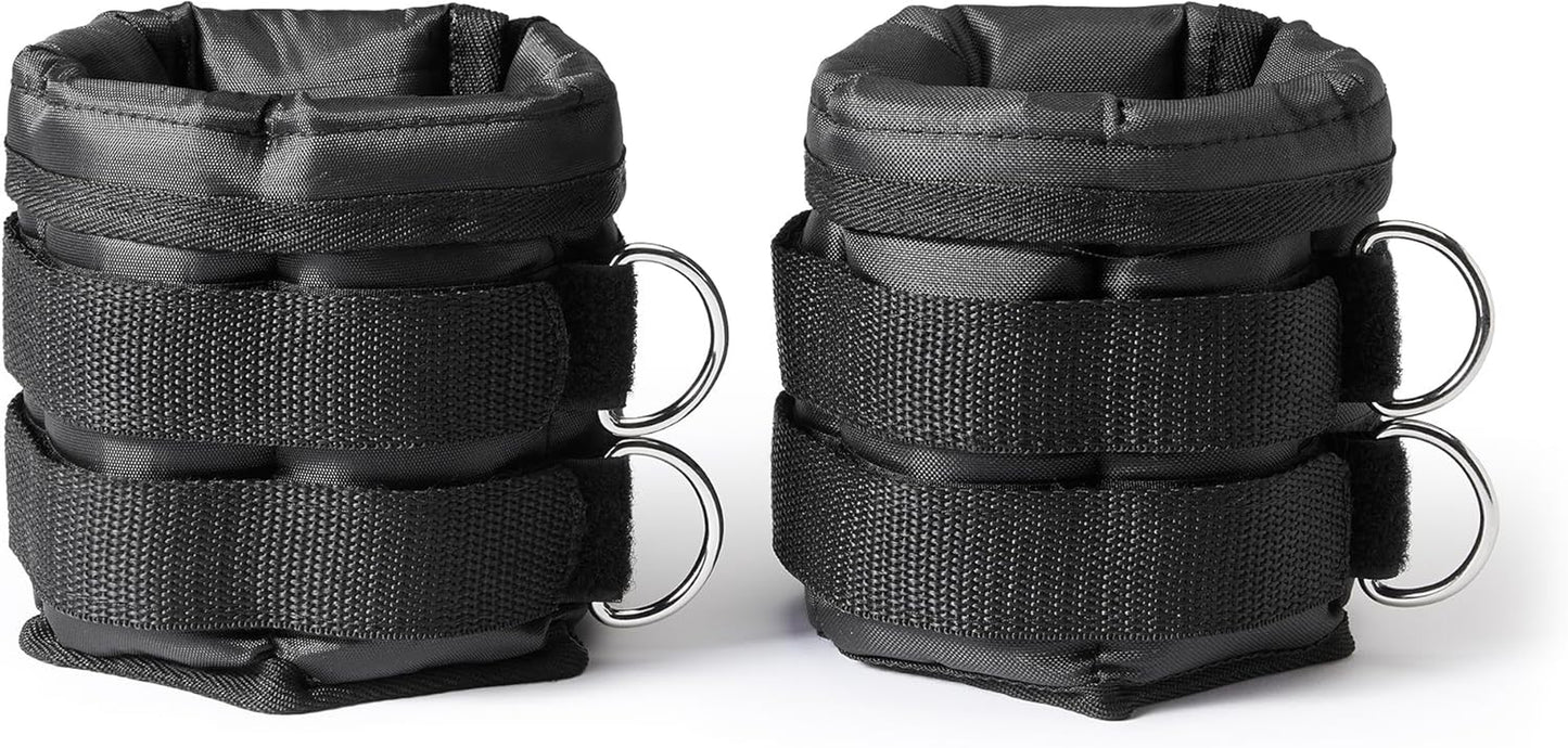 Adjustable Ankle Weights for Men & Women, for Workouts, Resistance Training, Walking, Black