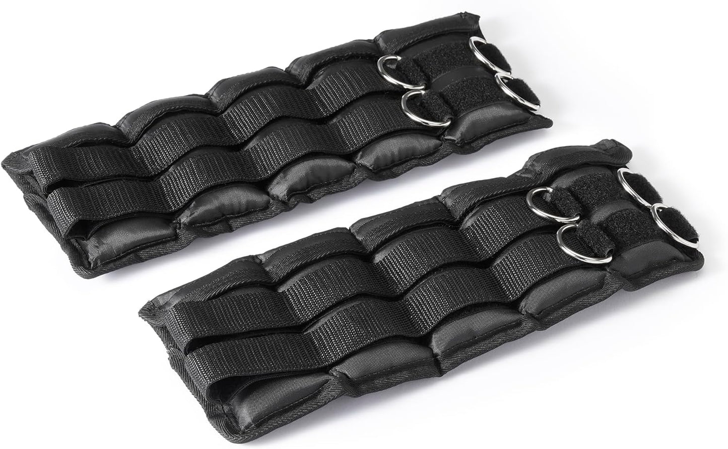 Adjustable Ankle Weights for Men & Women, for Workouts, Resistance Training, Walking, Black