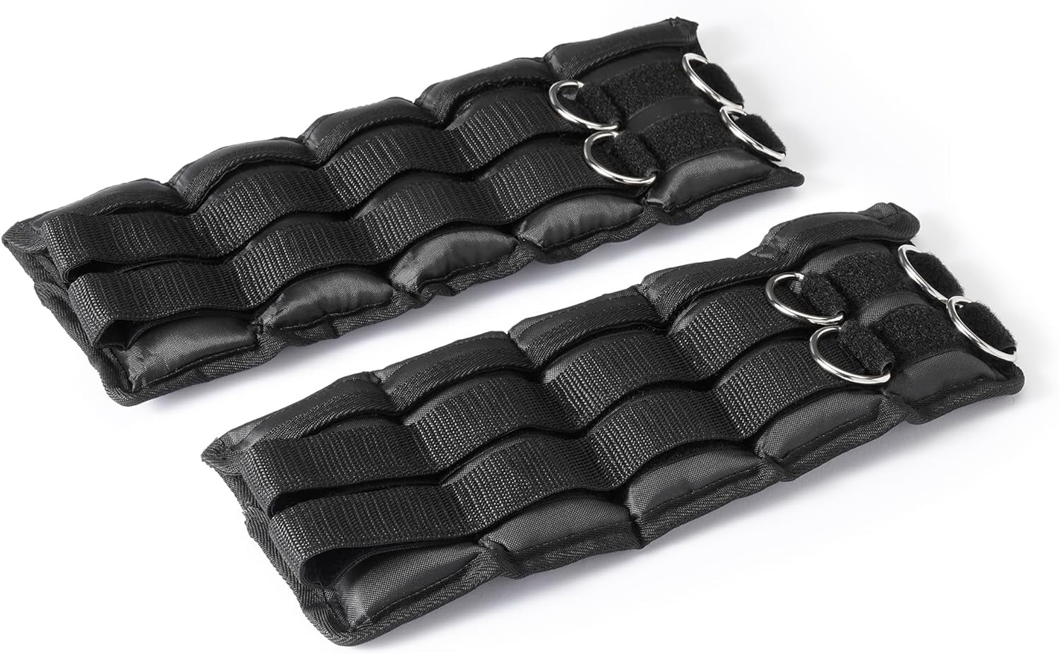 Adjustable Ankle Weights for Men & Women, for Workouts, Resistance Training, Walking, Black