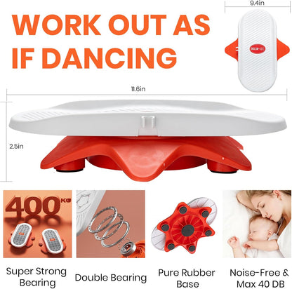 Ab Twist Board,Waist Twisting Disc-Twister Exercise Board,Ab Board Exercise -Waist Trainer Trimmer,Waist Twisting Disc for Ab Exercise Abs Core,Full Body Toning Workout Home Gym