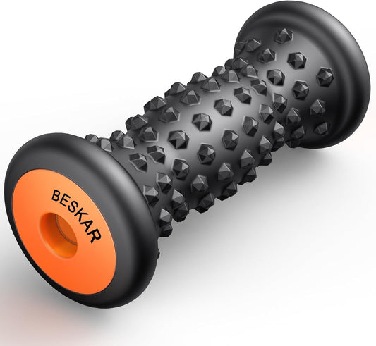 Foot Massager Roller for Plantar Fasciitis Relief | Portable Foot Roller to Deep Tissue Muscle Massage, Foot Arch and Heel Pain, Foot Trigger Point Therapy, Reflexology Tool