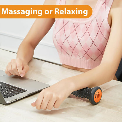 Foot Massager Roller for Plantar Fasciitis Relief | Portable Foot Roller to Deep Tissue Muscle Massage, Foot Arch and Heel Pain, Foot Trigger Point Therapy, Reflexology Tool