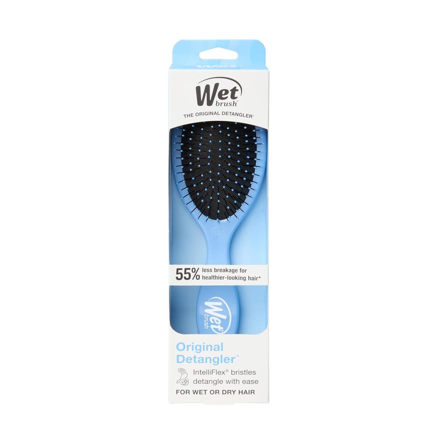 Original Detangler Hair Brush, Sky, for All Hair Textures | Ultra-Soft Intelliflex Bristles Detangle Wet, Dry & Damaged Hair with Less Breakage, Pain-Free Detangling Brush