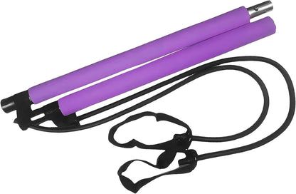 Pilates Bar Kit with Resistance Bands for Home Gym | Multifunctional Exercise Equipment for Women & Men, Suitable for Pilates and Yoga, Quick Assembly, Portable