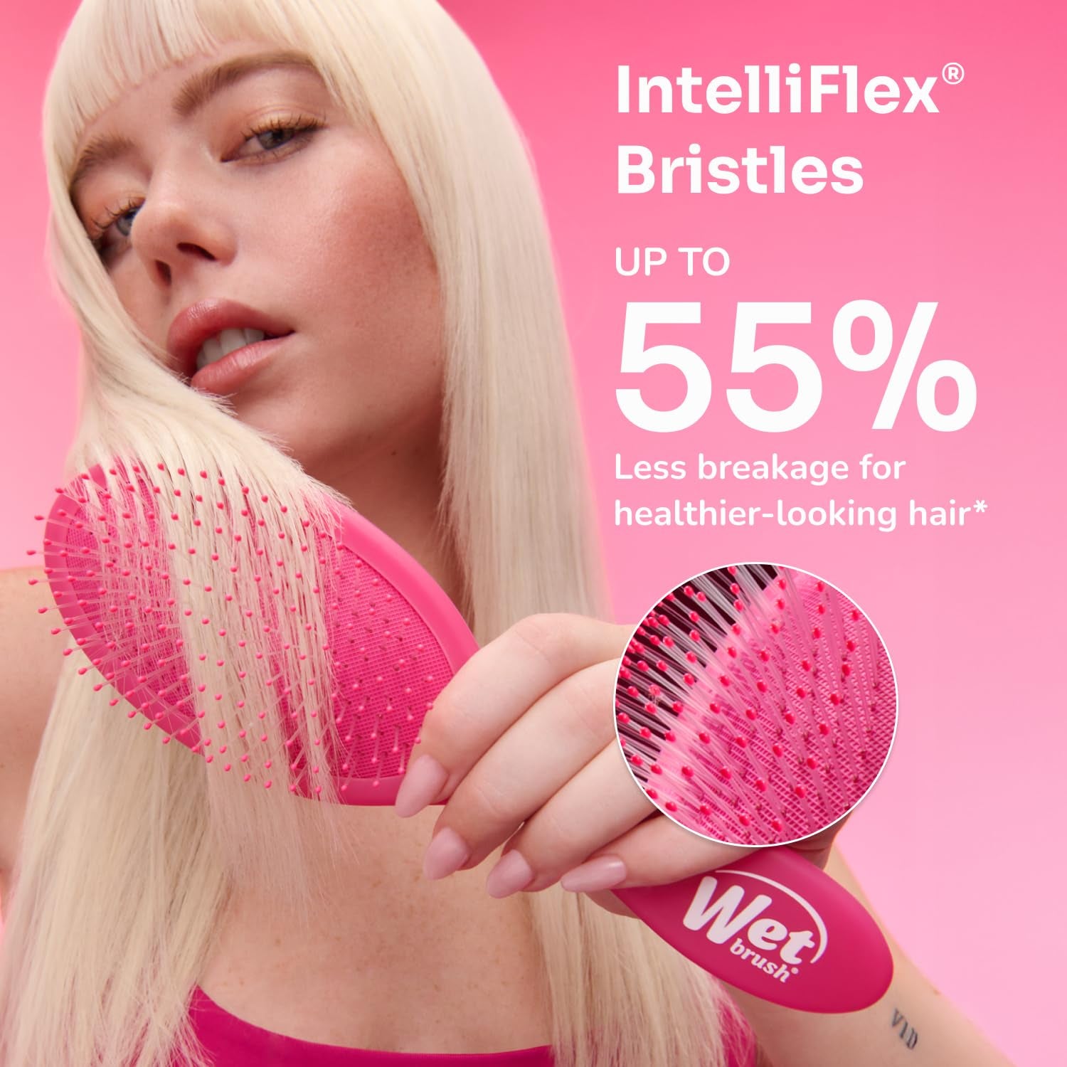 Original Detangler Hair Brush, Sky, for All Hair Textures | Ultra-Soft Intelliflex Bristles Detangle Wet, Dry & Damaged Hair with Less Breakage, Pain-Free Detangling Brush