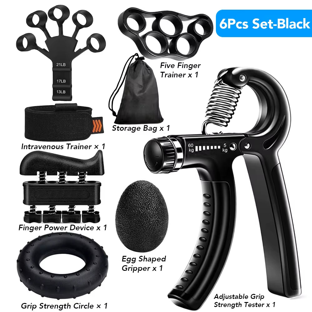 5-60Kg Adjustable Heavy Hand Gripper Fitness Hand Exerciser Grip Wrist Training Finger Gripper Hand Strengthener for Patient