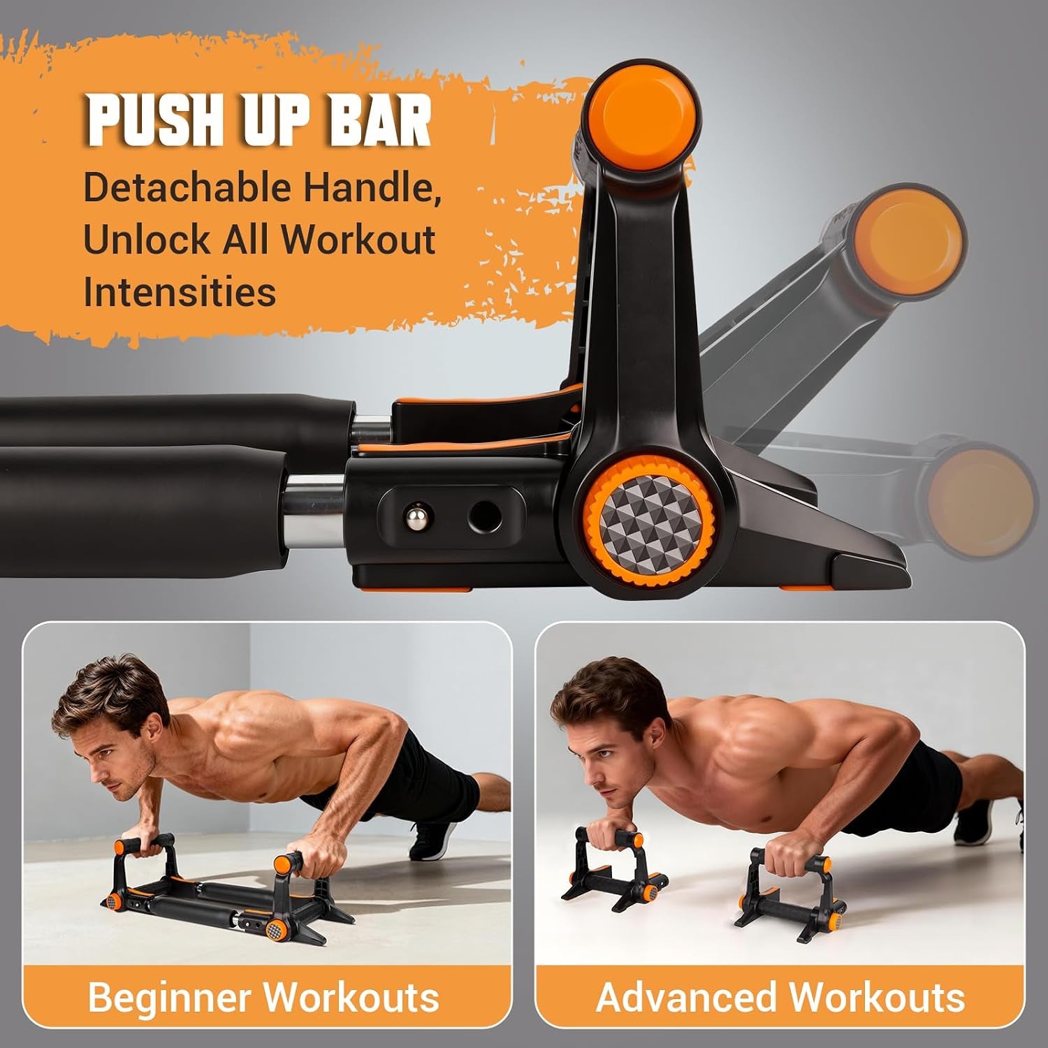 Twister Arm Trainer, 3 in 1 Adjustable Chest Trainer for Men with Poster & Storage Bag, Multifunctional Push up Bar, Home Gym Chest Workout Equipment for Arm Strengthening Chest Builder