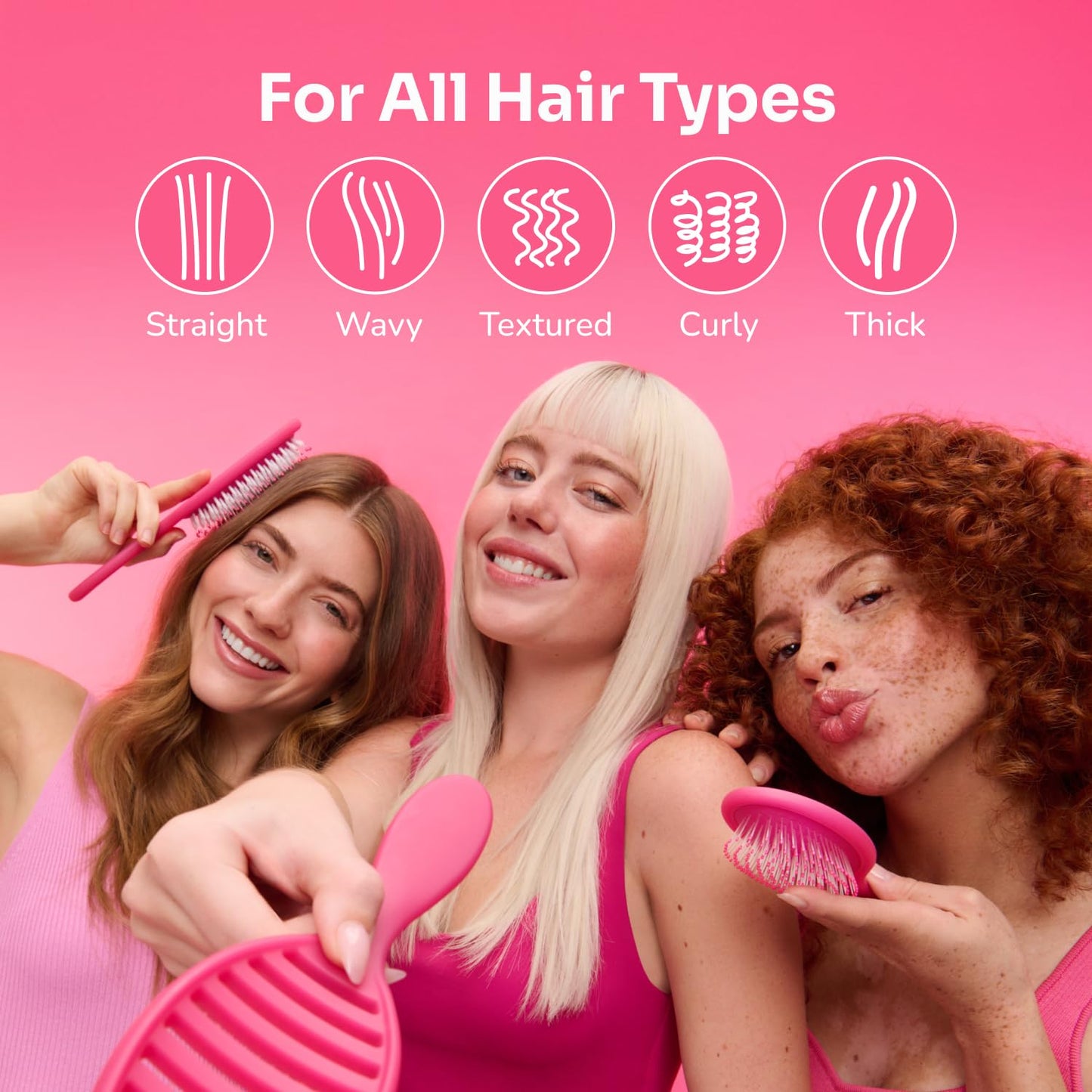 Original Detangler Hair Brush, Sky, for All Hair Textures | Ultra-Soft Intelliflex Bristles Detangle Wet, Dry & Damaged Hair with Less Breakage, Pain-Free Detangling Brush